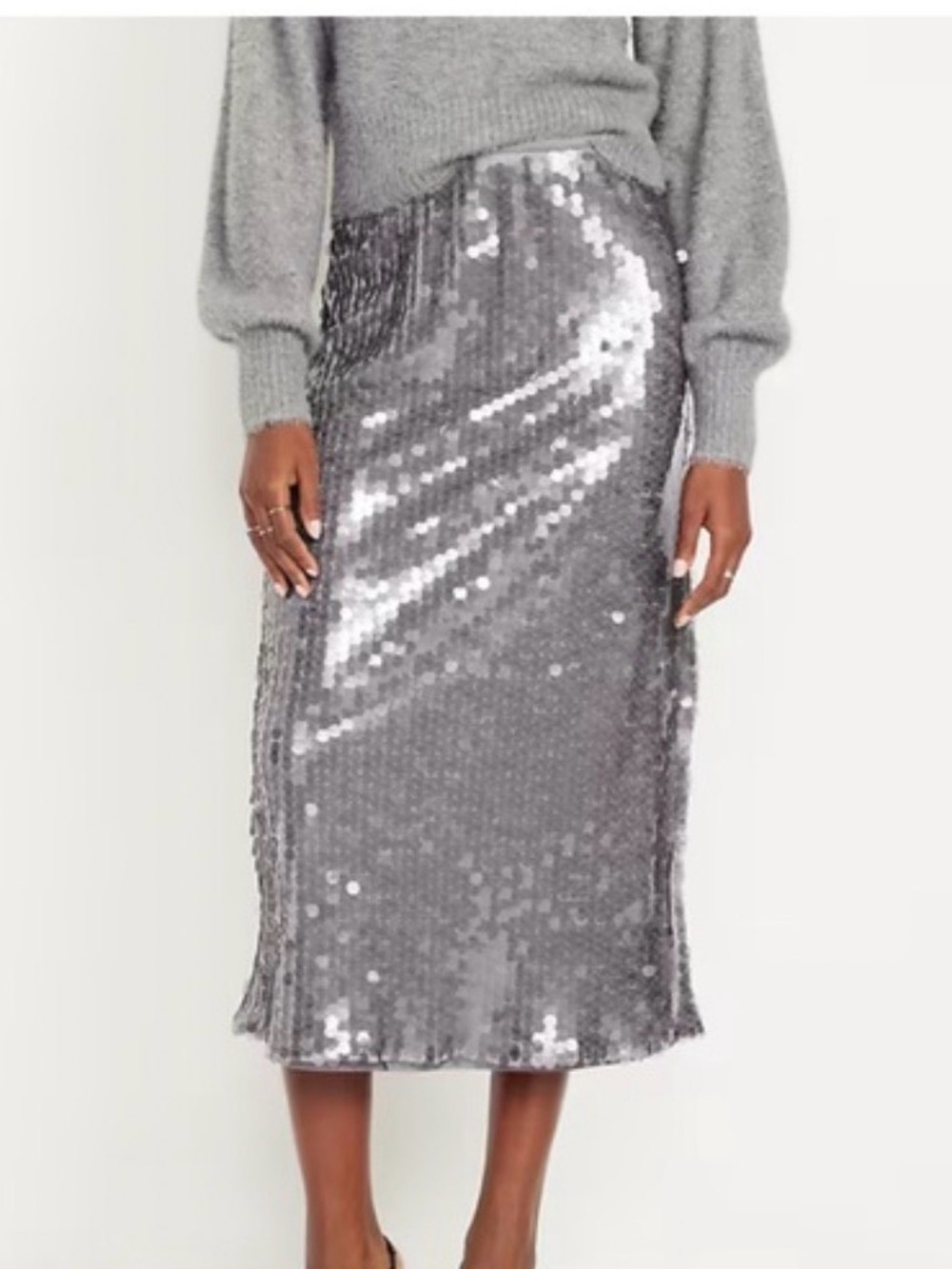 Old Navy ✨NWT✨High Waisted Sequin Pencil Skirt Sz M
